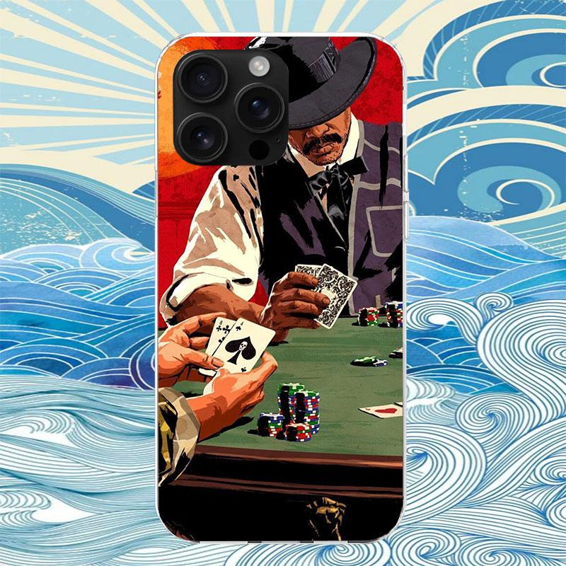 Fashion Poker Card King Queen Phone Case For iPhone 11 12 13 Mini 14 15 Plus 17 Air 16 Pro Max 16E 7 8 SE 2020 Customized Print