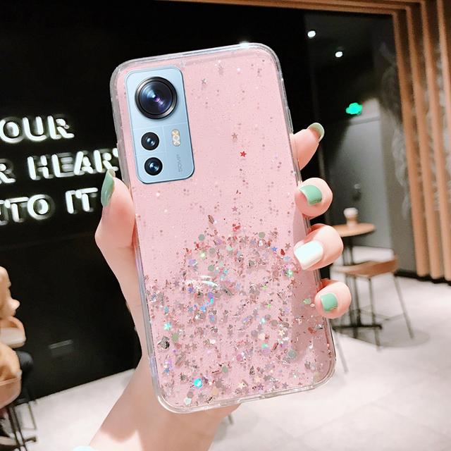 

Роскошный силиконовый блестящий прозрачный мягкий чехол для Xiaomi Redmi Note 11 11S 11T 10 10S 10T 9 9S 9T 8 Pro 8T 10A 10C 9A 9C 5G ультратонкий REDMI NOTE 11 PRO розовый