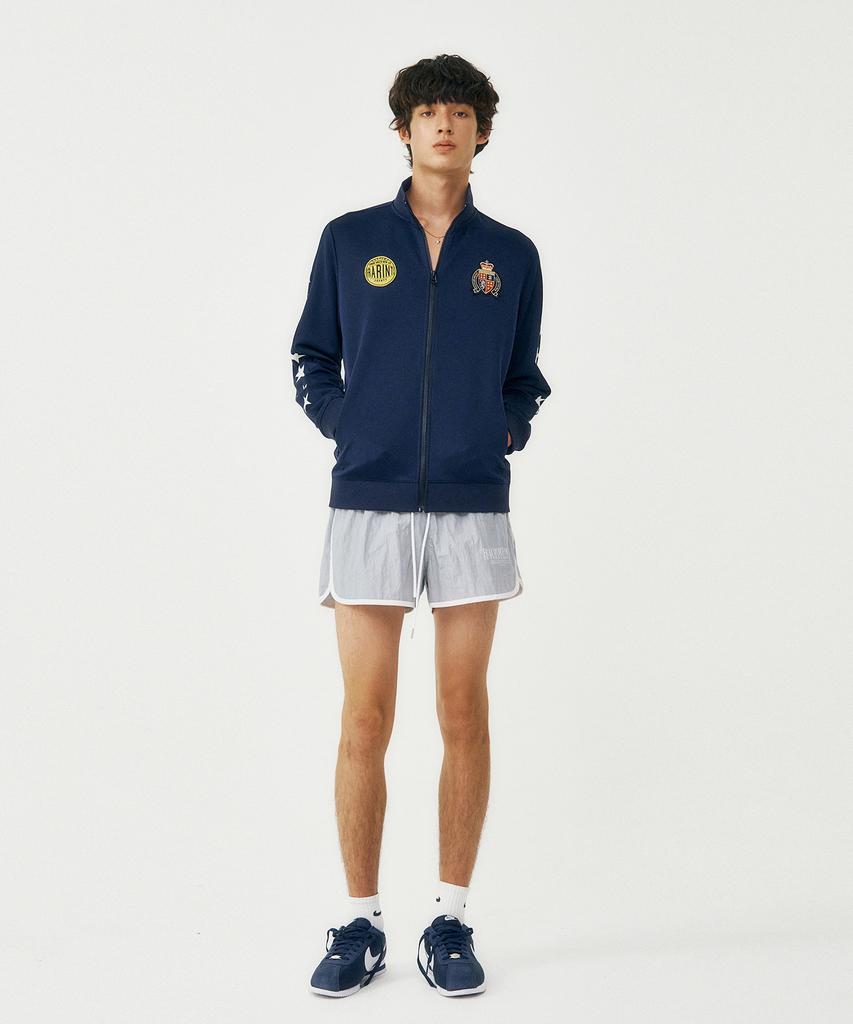 From Arles 90S Vintage Jersey Jacket / Navy