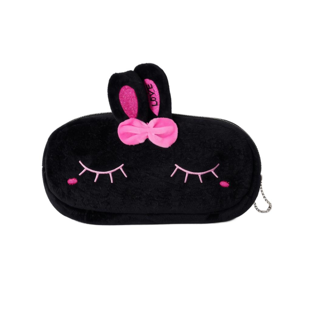 Cute Plush Animal Pencil Pouch - Large Capacity Pencil Case for Students School Supplies Storage
