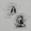 Manga T-shirt Summer Short Sleeve Oversized Tees Clothes Men Clothing Anime Vintage Washed Cotton T Shirt