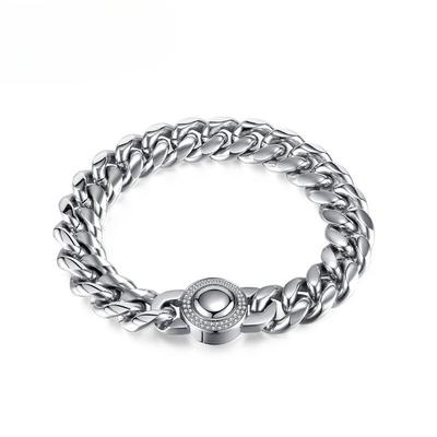 Hip-Hop Retro Trend Stainless Steel High-End Sense Simple And Versatile Titanium Steel Men'S Bracelet