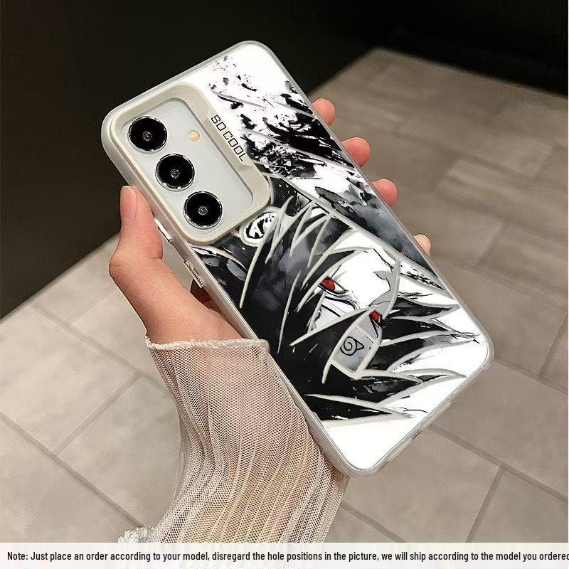 

Чехол для Samsung Galaxy S25 Ultra с рисунком Саске в стиле туши и галактики - Совместим с Galaxy S24/23/22, Матовое покрытие Samsung NOTE20 ULTRA