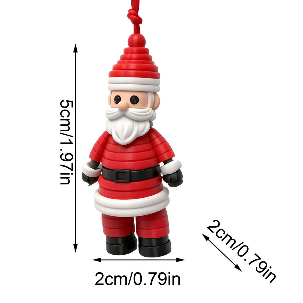 Christmas Santa Angel Snowman Button Ornament Kits Party Christmas Tree Pendant Charm Decoration Craft DIY Gift Making Supplies