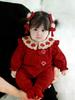 Spring Baby Girl Jumpsuit: Festive Outing Outfit for 1st Birthday, New Year, or Full Moon Celebration - Stylish and Lightweight Jacket.