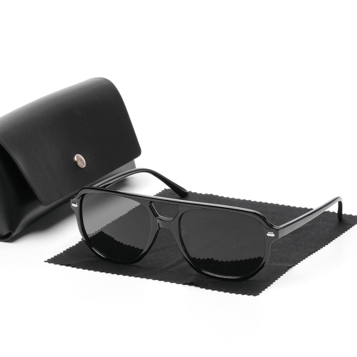 

Ruiao retro classic double bridge rice nail pilot sunglasses simple fashion shades driving fishing