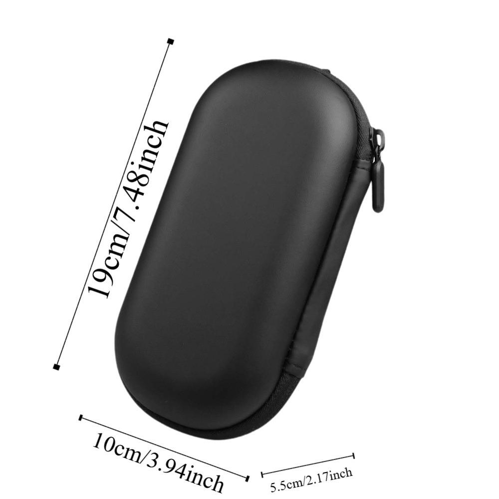 Portable 2 Slots Glasses Organizer Fruit Printed / Black EVA Double-layer Eyewears Storage Box Anti-lost Dust-proof