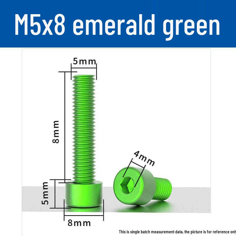 Śruby z łbem walcowym z gniazdem sześciokątnym z anodowanego aluminium M5 - Lekkie, Trwałe, Odporne na zużycie