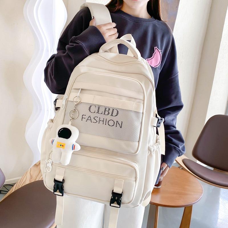 School bag for female junior high school students New large-capacity student backpack High school student backpack High value delivery