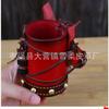 First Layer Cowhide Small Red Horse Pen Holder Desk Ornament Office Desktop Decoration Storage Bucket Home Decoration Gifts