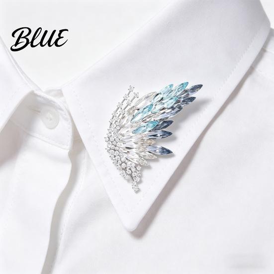 Brooch Accessory Butterfly Colored Diamonds Decor Durable Alloy Sparkling Wings