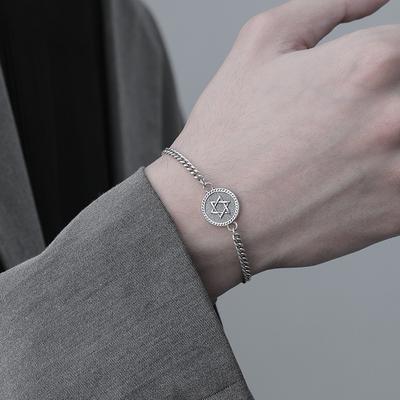 JMXD-Simple Personalized Hexagram Bracelet, Versatile Fashion Jewelry