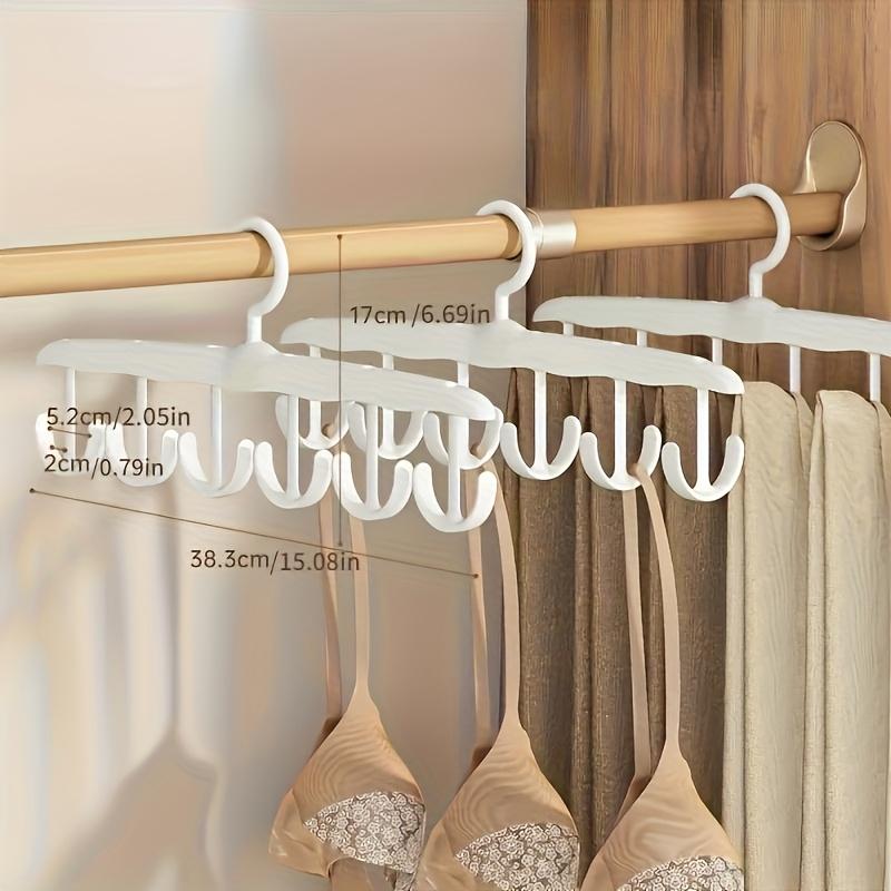 Space-Saving 12-Hook Rotating Clothes Rack - Ideal for Ties, Underwear, Vests, and Skirts, Rotating Hanger|Durable Plastic
