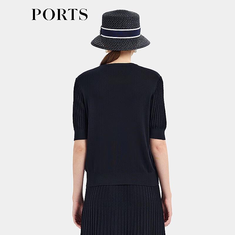 Ports Women's Short-Sleeve Silk Knit Top