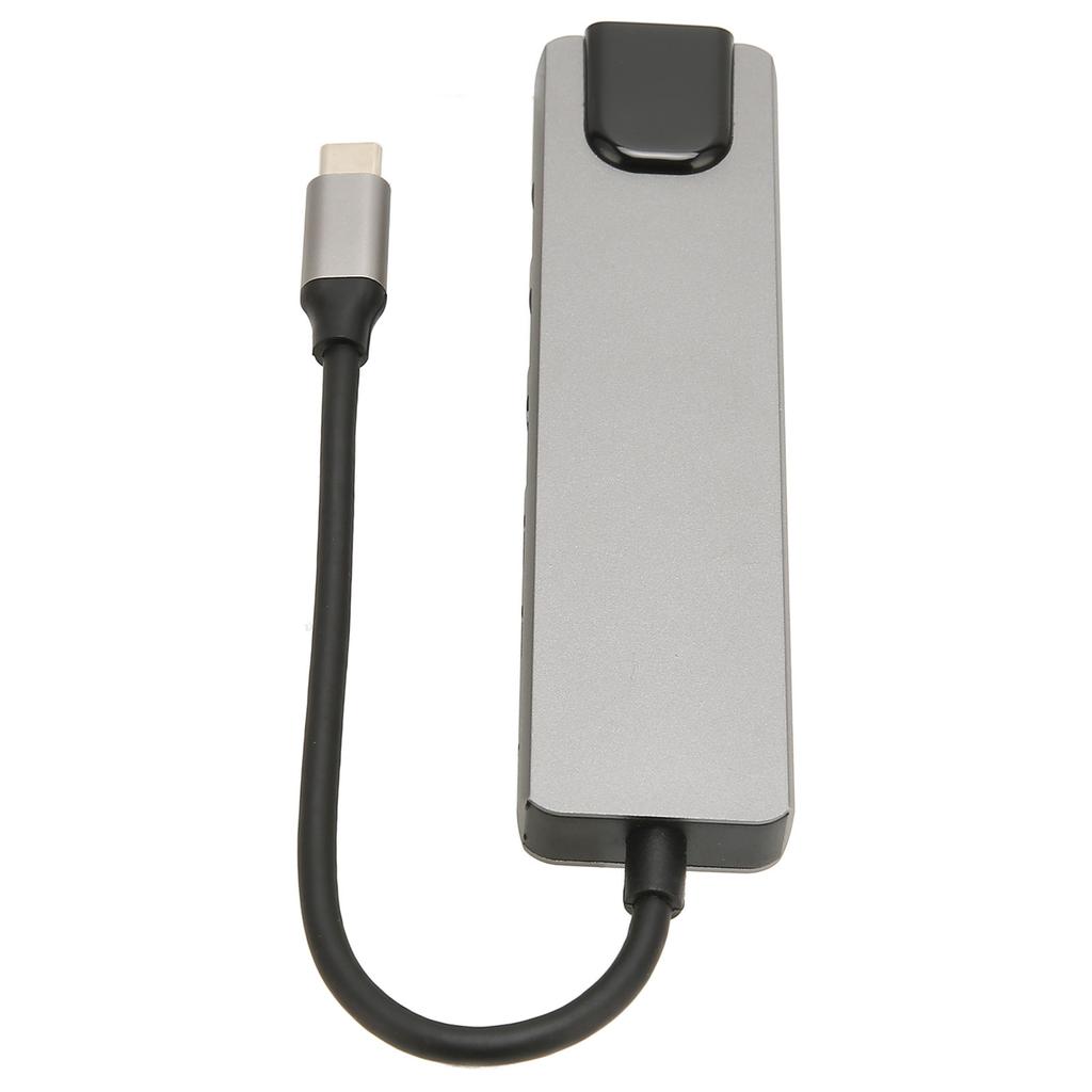 Hub tip C la HDTV 6 în 1, interfață multimedia 4K HD, putere 87W, Ethernet, USB C, port USB, USB C