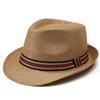 British jazz hat men's spring and summer new outdoor travel sunscreen sunshade beach hat women's breathable fashion straw hat top hat