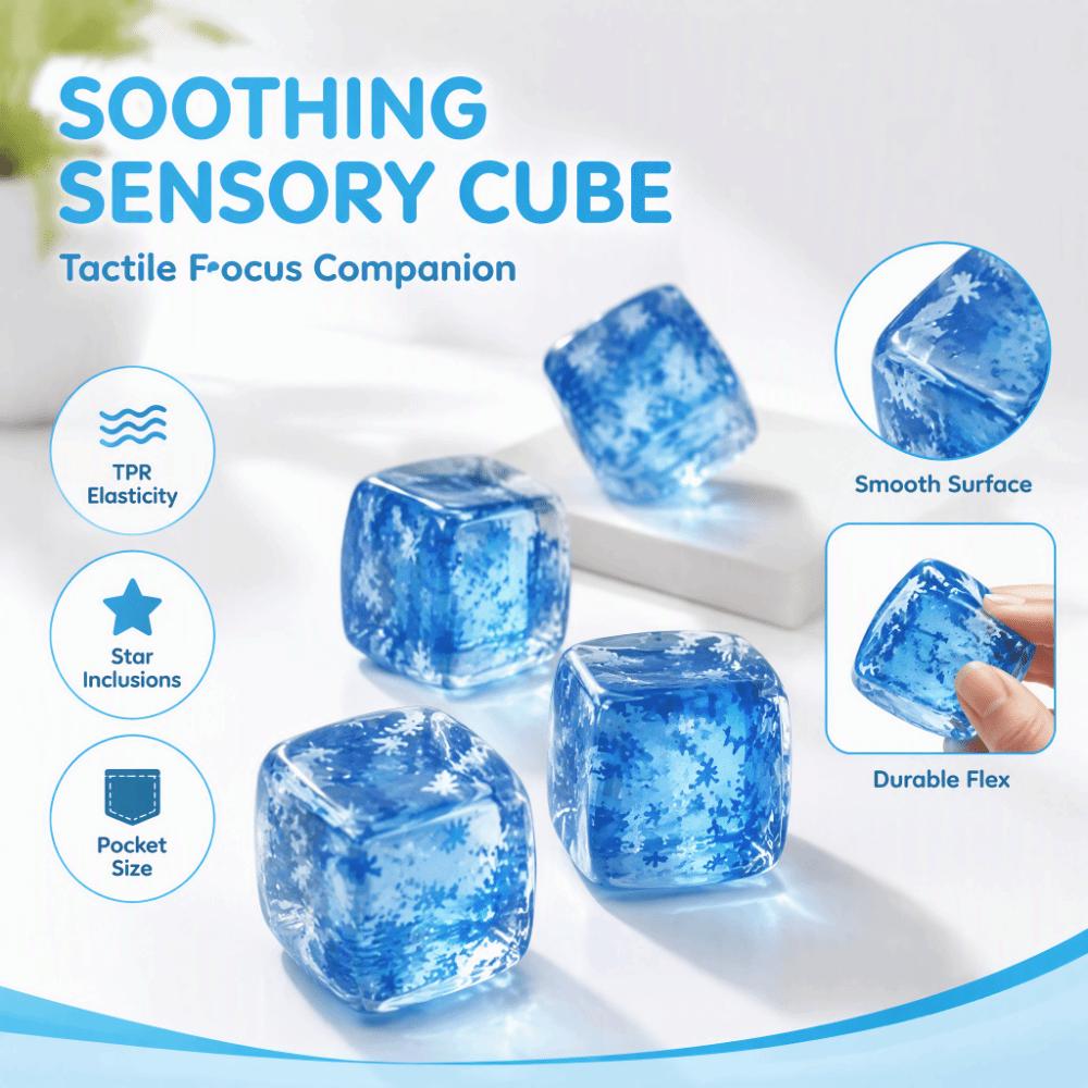 Slow Rising Sensory Fidget Toy Ice Cube Squeezable Toys Ice Cube Squishy Toy  Adults