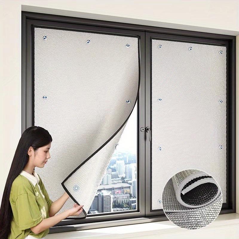 Aluminiumfolie Fensterisolierfolie Abnehmbar Anti-UV Sonnenschutz Hitzeschutz für Mietwohnung Schlafsaal Verwendung
