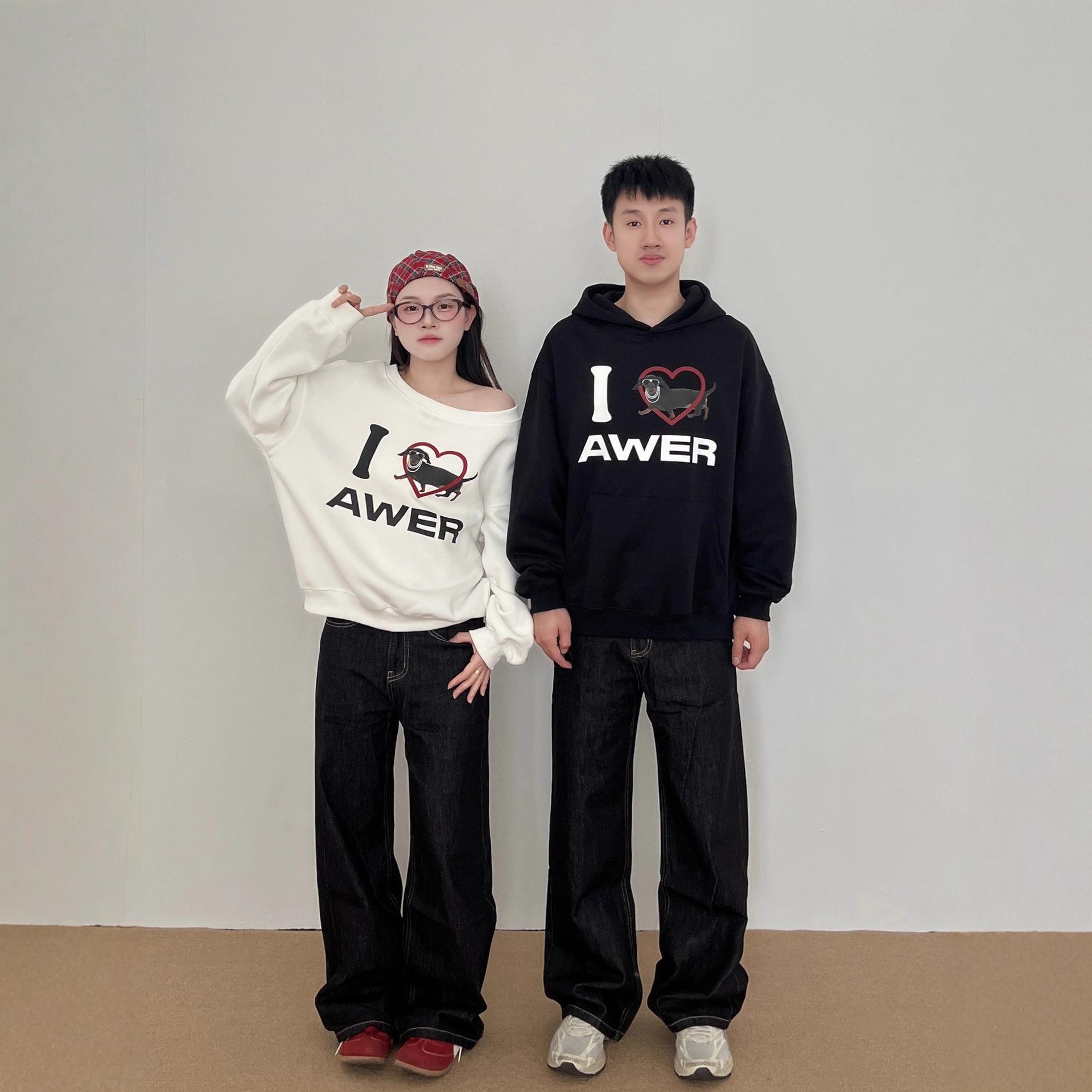 

Unisex Oversized Fleece-Lined Hooded Sweatshirt - Trendy Couples Wear, Cozy Winter Jacket M