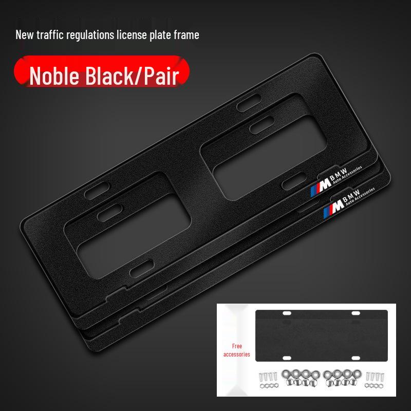 Ramka na tablicę rejestracyjną z włókna węglowego do modeli BMW: Seria 3, 4, 5, X3, X5, X6, X7, M3, M4.