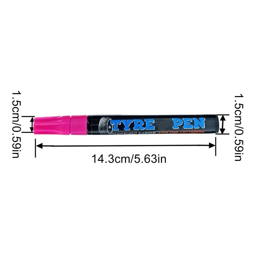 Tire Markers Erasable Weatherproof Non-Fading Quick Dry Tyre Drawing Marker Car Wheels Lettering Paint Pen For Vehicle