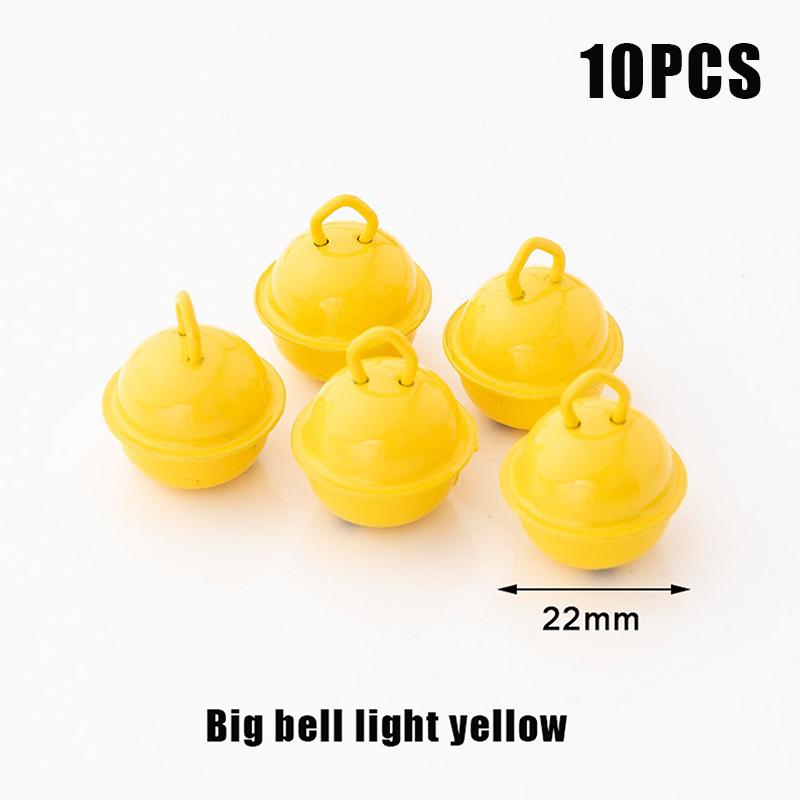 10 ks 22mm Barevné Malované Rolničky Kovové Kulaté Mini Zvonečky Ozdoby Dekor Přívěsky Na Vánoční DIY Řemesla