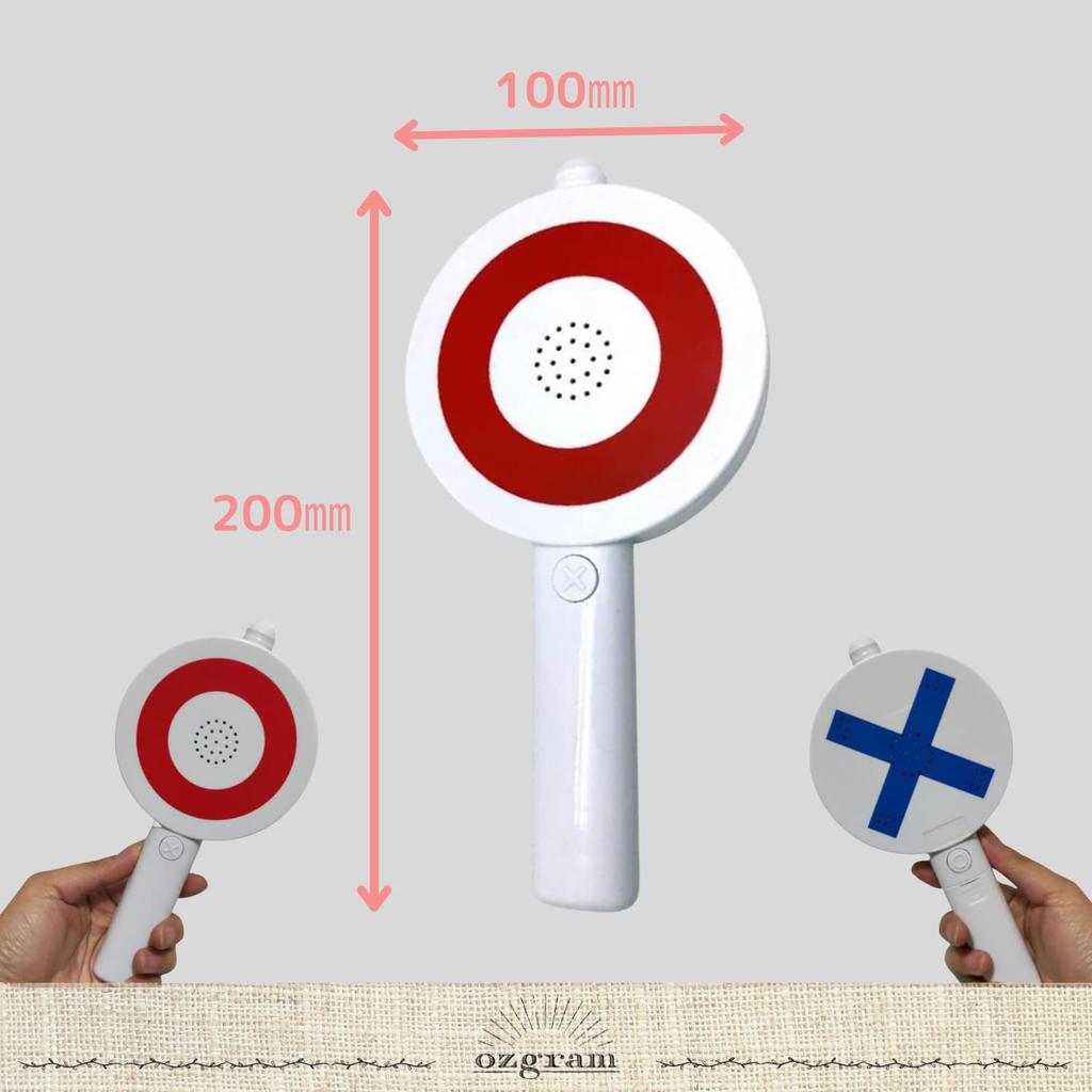 Ozgram True or False Quick Press Quiz Button with Ping Pong Boo Party Supplies Buzzer, Sound,