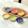 Bohemian Ceramic Soy Sauce Dipping Dish - Small Condiment Tableware for Japanese Cuisine & Desserts