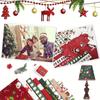 8PC Cotton Craft Fabric Fat Quarter Fabric Bundles Quilting  Christmas Decoration Fabric Set