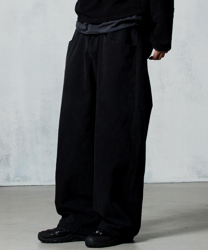 AREUBAN Shadow Drop Pocket Pants_Shadow Black