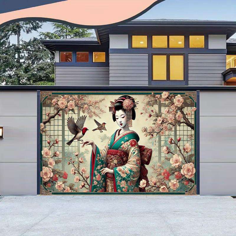 1 Japanese geisha background banner suitable for birthdays festivals parties multiple sizes to choose from