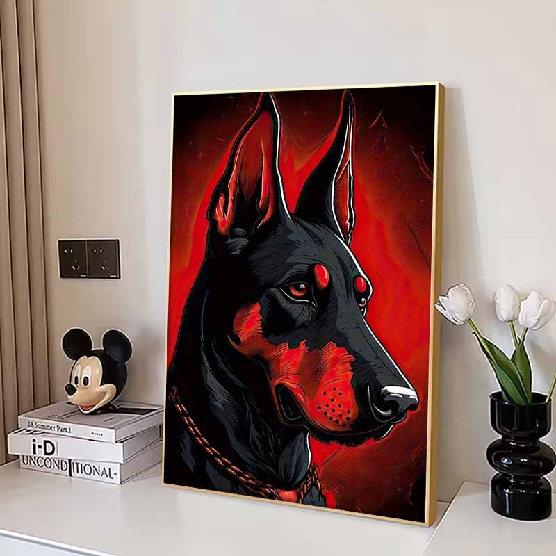 New Arrival 5D DIY Full Circle Diamond Painting "Comics Hound" Embroidery Cross Stitch Home Decor Gift