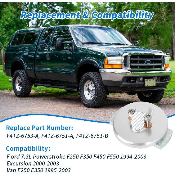 F4TZ-6753-A Dipstick Adapter Repair Kit, Compatible with F ord 7.3L Powerstroke F250 F350 F450 F550 Excursion Van E250 E350, Replace F4TZ-6751-A