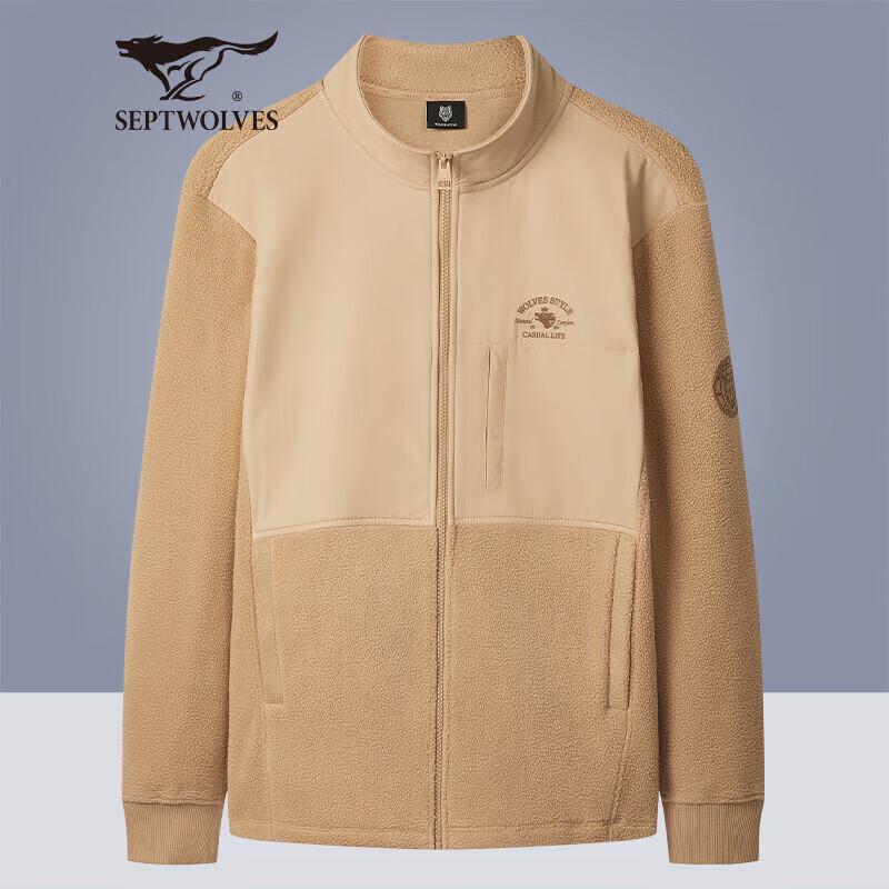 

Septwolves Men s Fleece Stand-Collar Jacket L (170)