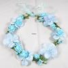 Korean Floral Bridal Wreath - Beach & Mori Girl Headpiece