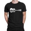 GUITAR REFLECTION Herren London Musik T-Shirt Herren Damen T-Shirts Oberteil Brücke Big Ben Akustik Geschenk