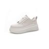 Thick-soled versatile bread Xiaoxiangfeng board shoes, new leather little white shoes in the spring of 25 years, women's sports and leisure height-i