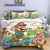 Mario Retro Comic Duvet Cover & Pillowcases, Mario Fan Bedroom Bedding, Perfect Gift.chl