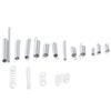 200PCS Mixed Size Compression Spring Kit Boxed Stainless Steel Extension and Compression Springs Kit Repair Tool Silver
