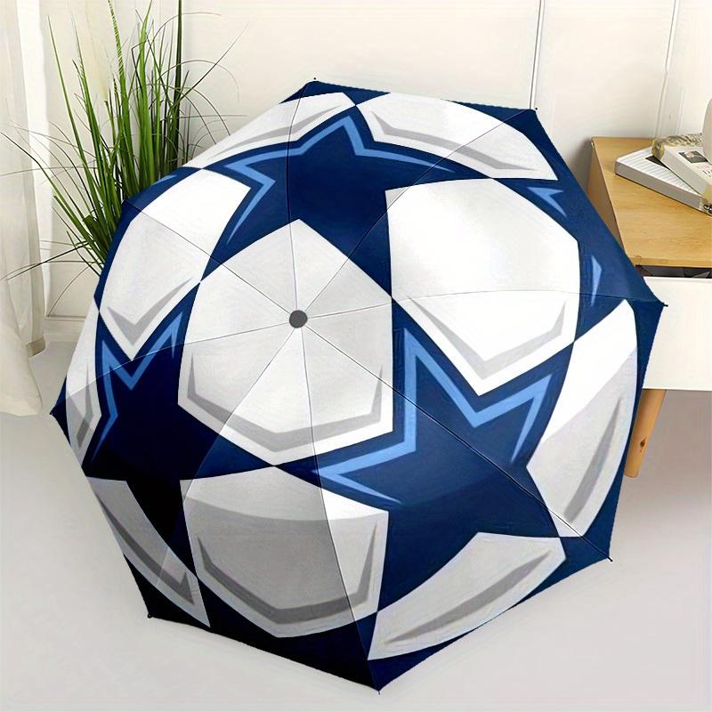 

1pc Soccer Ball Design Umbrella with Plastic Handle,Suitable for All Seasons Home Travel Outdoor UmbrellaM1171