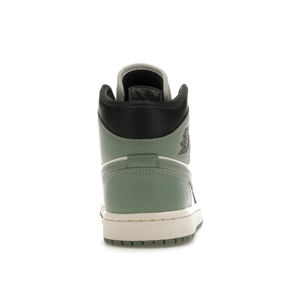 Air Jordan 1 Mid Jade Smoke Women Sneakers Green Sail Anthracite BQ6472-130