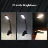 LED Clip On Book Light, 3 Brightness Flexible Night Reading Lamp and Eye Charging Night Light for Kids   On Book