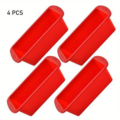 4Pcs Silicone Cake Mold Rectangle Pan Bakeware Molds for Bread Toast Baking DIY Kitchen Supplies