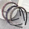 Plastic Rhinestone Headband Shiny Hair Hoop Sweet Thin Hairband  Face Wash