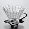 Heat Resistant Thickened Glass Cloud Coffee Pot V60 Coffee Filter Cup Drip Pot with Lid
