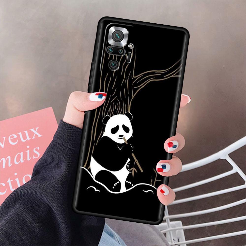 Funda For Xiaomi Redmi Note 10 9 11 Pro Soft Phone Case 10S 9S K40 8 9A 9C 9T 7 10C 8T Silicone Cover Cute Cartoon Animal Panda