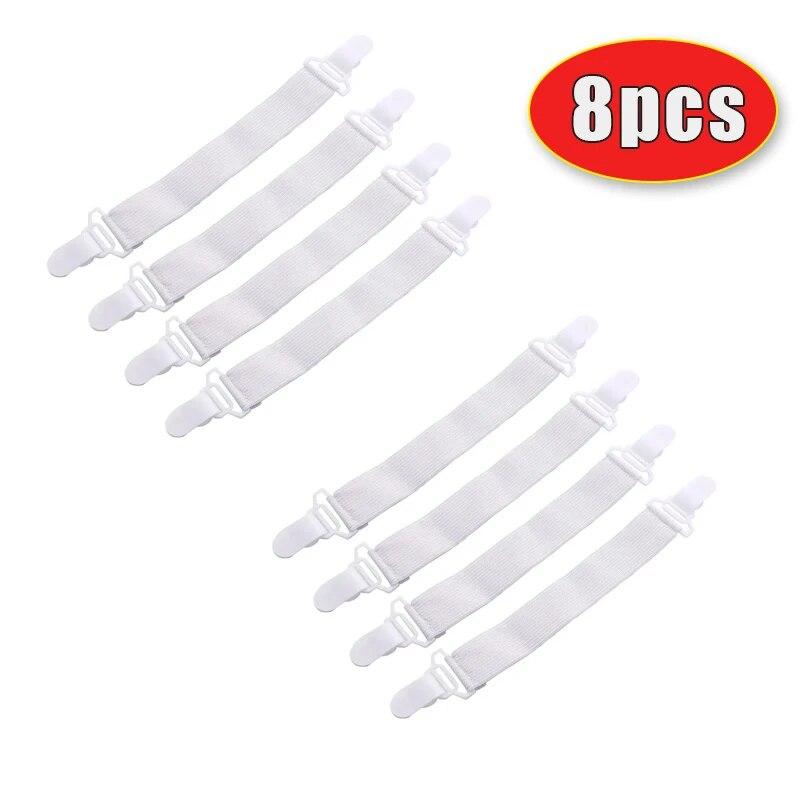 Stretchable Bed Sheet Grippers Nonslip Blanket Mattress Cover Sofa Bed Fasteners Elastic Clip Holders