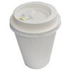 Insulated Embossed Paper Cups, White Stripe, 260ml, Pack of 50, SMP-260E AMZ260EMJ