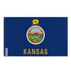Drapeau Du Kansas – 90 X 150 Cm – Polyester – Œillets En Fer – Résistant