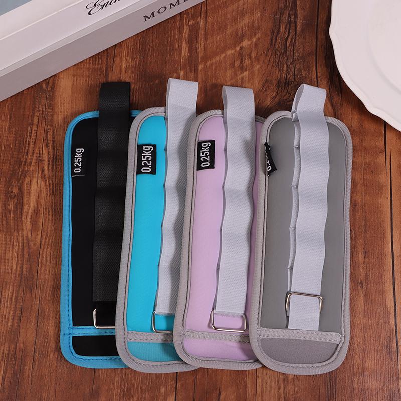 1Pair Adjustable Ankle Weights (0.25Kg*2Pcs) Neoprene Leg Arm Straps For Fitness Aerobics Physical Therapy For Women Men Kids
